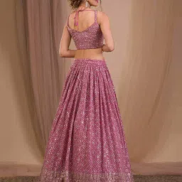 zeel clothing Women Embroidered Flared Lehenga Choli Set image 3
