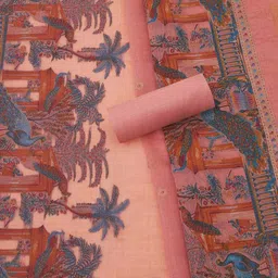 soch Women Printed Unstitched Dress Material image 3