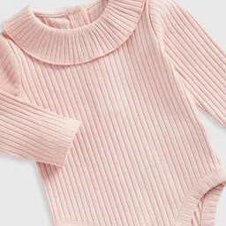 mothercare Pack of 2 Girls Ribbed Bodysuits image 3