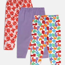 mini klub Girls Pack of 3 Printed Leggings image 3