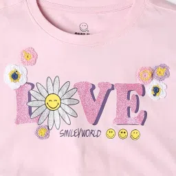 rio girls Girls Typographic Print Relaxed Fit Round-Neck T-Shirt image 3