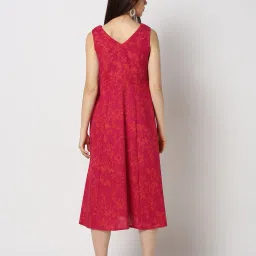 svrnaa by azorte Floral Print Sleeveless Dress image 3