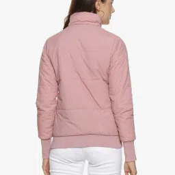campus sutra Textured Collar Neck Jacket image 3