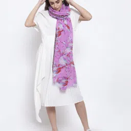 j style Leaf Print Stole image 3