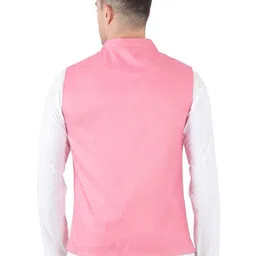 tahvo Slim Fit Nehru Jacket with Welt Pockets image 3