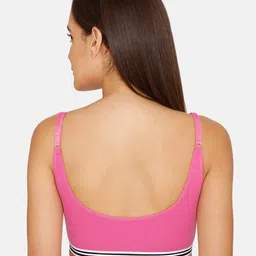 zivame Basics Double Layered Non-Wired Non-Padded Full Coverage Slip-On Bra image 3