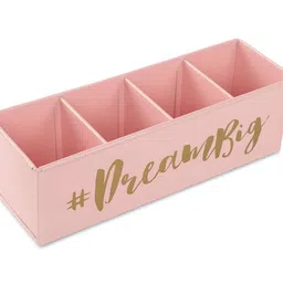 dudki Quoted Desk Organizer for Office Table with 4 Compartments image 3