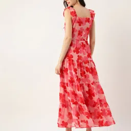 deewa Floral Print Tiered Dress image 3