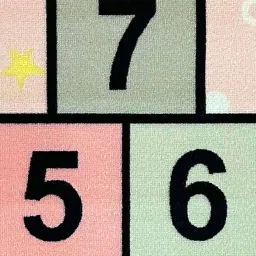 urban space Numerical Print Anti-Slip Carpet 5' x2' image 3