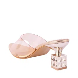 selfiee Women Slip-On Chunky-Heeled Sandals image 3