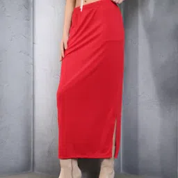 Shein Elasticated Waist Side Slit Straight Maxi Skirt-picture-11