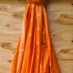 molcha by babita singh Handloom Woven Dupatta with Tassels image 3