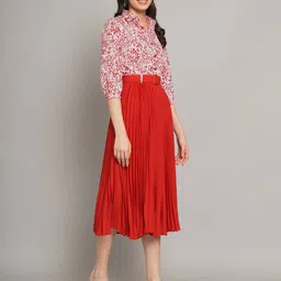 zwerlon x ag Women Printed A-Line Dress image 3