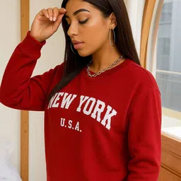 kashianxstyle Women Regular Fit Graphic Sweatshirt image 3