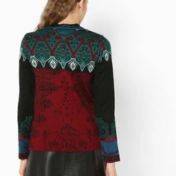 american eye Knitted Cardigan with Button Placket image 3