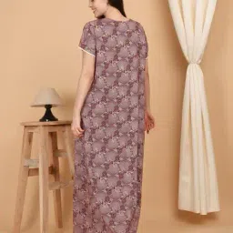 sweet dreams Women Printed Round-Neck Nighti image 3