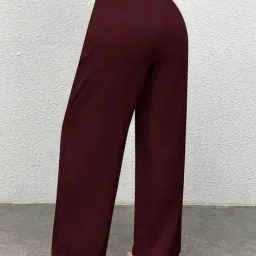 toochki Women High-Rise Relaxed Fit Flat-Front Pants image 3