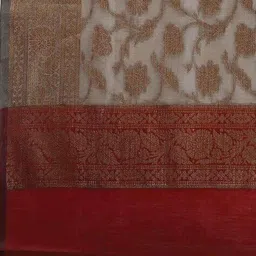 mbz.in by meena bazaar Women Zari Embroidered 3-Piece Unstitched Dress Material image 3