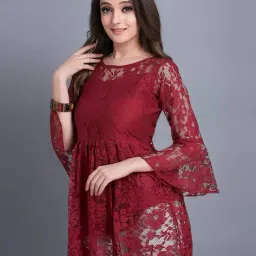 revangi Women Round-Neck Flared Tunic image 3