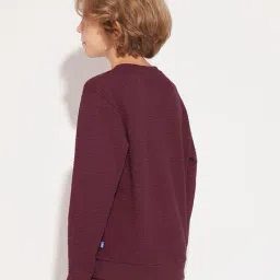 jack & jones Boys Regular Fit Textured Sweatshirt image 3