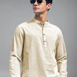 neonomad Men Slim Fit Short Kurta image 3