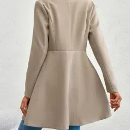outzidr global Women Panelled Relaxed Fit Trench Coat image 3
