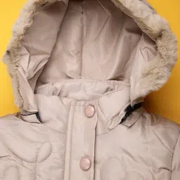 v-mart Girls Hooded Jacket with Zip-Front image 3