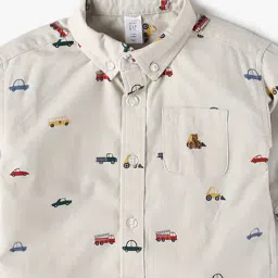 gap kids Relaxed Fit Full-Sleeve Button-Down Shirt image 3