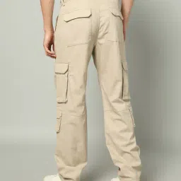 united colors of benetton Men Regular Fit Cargo Trousers image 3