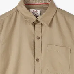 lee cooper Boys Slim Fit Shirt with Patch Pocket image 3