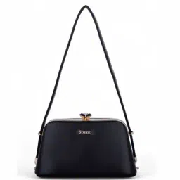 exotic Women Applique Sling Bag with Stitch Detail image 3