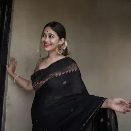 indie picks Banarasi Silk Saree With Full Zari Waveing with Copper Rich Contrast Pallu  image 3