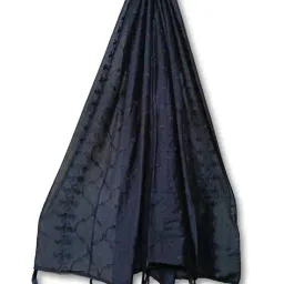 molcha by babita singh Women Embroidered Dupatta with Tassels image 3