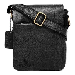 wildhorn Men Genuine Leather Travel Organisers Sling Bag image 3