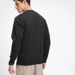 alpha tribe Men Round-Neck Regular Fit Sweatshirt image 3