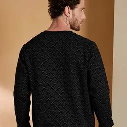 reprise Men Self-Design Regular Fit Sweatshirt image 3