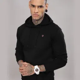 buda jeans co Men Regular Fit Hoodie with Kangaroo Pockets image 3