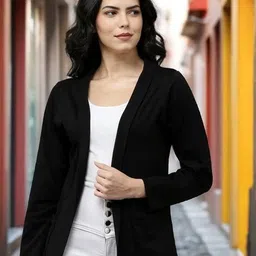 kryptic Women Pack of 2 Regular Fit Front-Open Shrugs image 3