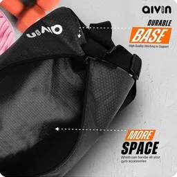 aivin Men Typographic Print Duffel Bag image 3