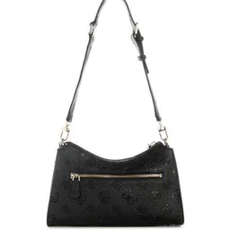 guess Logo Embossed Monogram Cresidia Top-Zip Shoulder Bag image 3