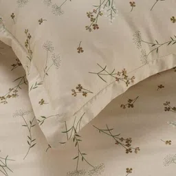 swayam 250 TC Mercerized Floral Print Single Bedsheet with Pillow Cover image 3