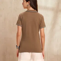 u.s. polo assn. Women Regular Fit Polo T-Shirt  image 3