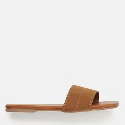 r&b Women Slip-On Flat Sandals with Stitch Detail image 3