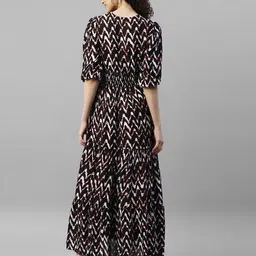 raiyani enterprise x ag Women Printed Fit & Flare Dress image 3