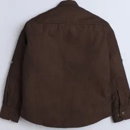 baat cheet Boys Regular Fit Shirt with Patch Pocket image 3