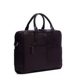 gauge machine Men Waterproof Leather Laptop Bag  image 3