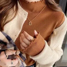 wanquila Women Ribbed Slim Fit Top image 3