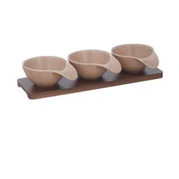 trovea's 3 Wooden Soup Bowl image 3