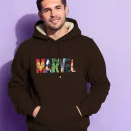 buda jeans co Men Regular Fit Typographic Hoodie image 3