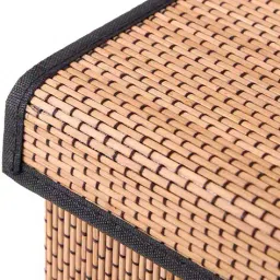 home centre Bamboo Foldable Storage Basket with Lid image 3